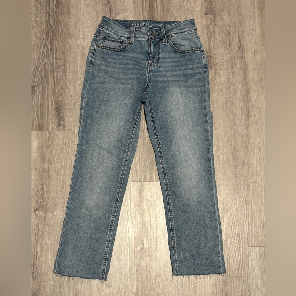 Women’s Maurices Mid Rise Raw Hem Jeans 0 Short